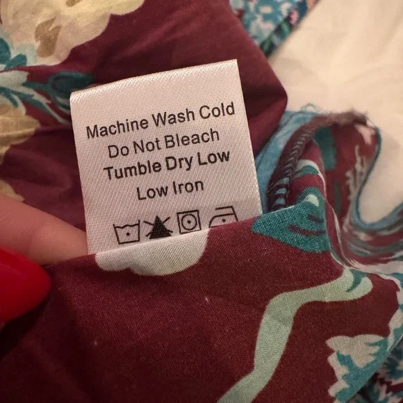 Tuckernuck Alice Verdant Floral Midi Dress NWT Small Oxblood Ruffle Sleeve - Picture 14 of 14